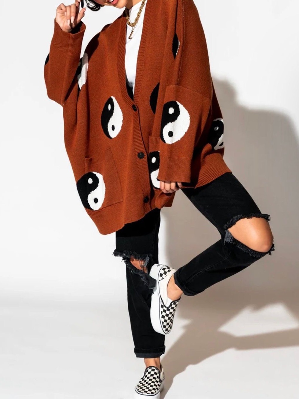Dressed in Lala Main Character Oversize Cardigan size L/XL - Picture 3 of 6